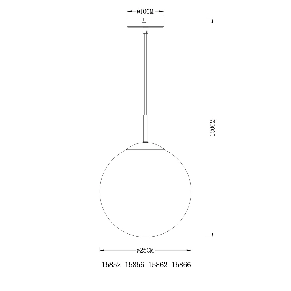 Pendellampe Varus nickel Ø 25 cm Globo 9007371374441