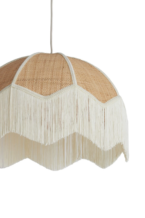 Cremefarbene Pendelleuchte Malacia Ø 50cm Light & Living 8717807761264