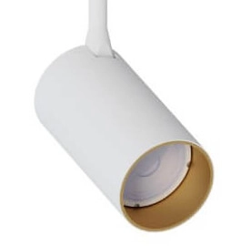 Richtbarer Aufbaustrahler Mono Long weiß mit gold Lyora 5903139767194