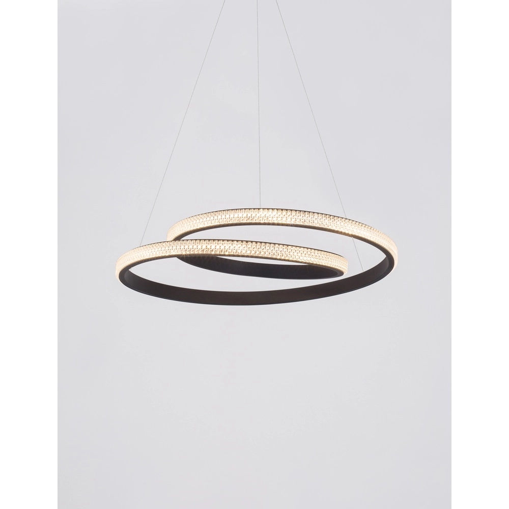 Design-Pendelleuchte Grania schwarz Ø 55cm Lyora 5212017429285