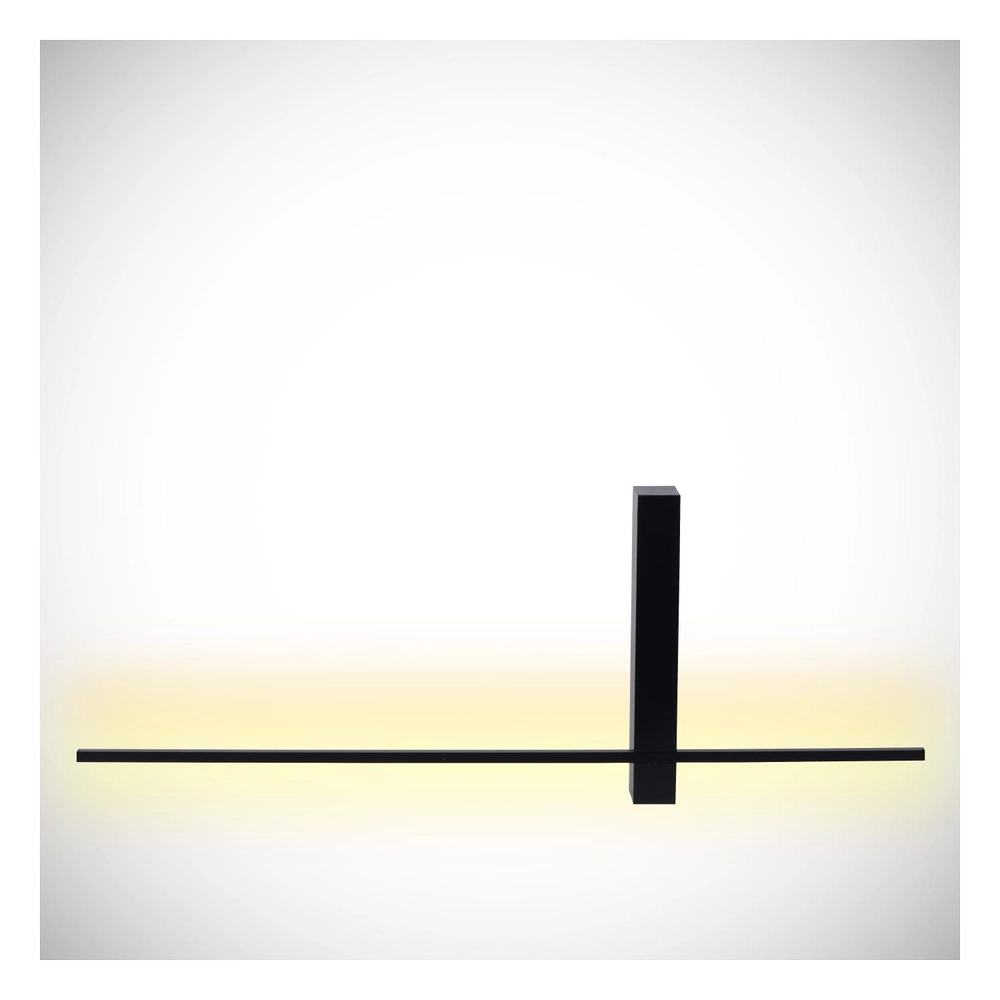 Elegante Wandlampe Segin Schwarz 60cm Lucide 5411212126900