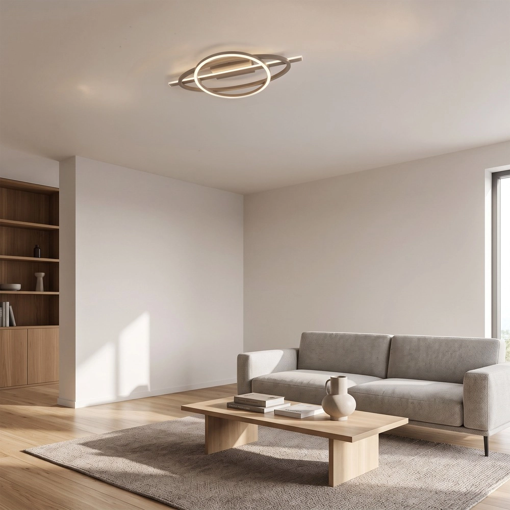 Design-Deckenlampe Planillo Sandbraunes Oval Eglo 9008606391455