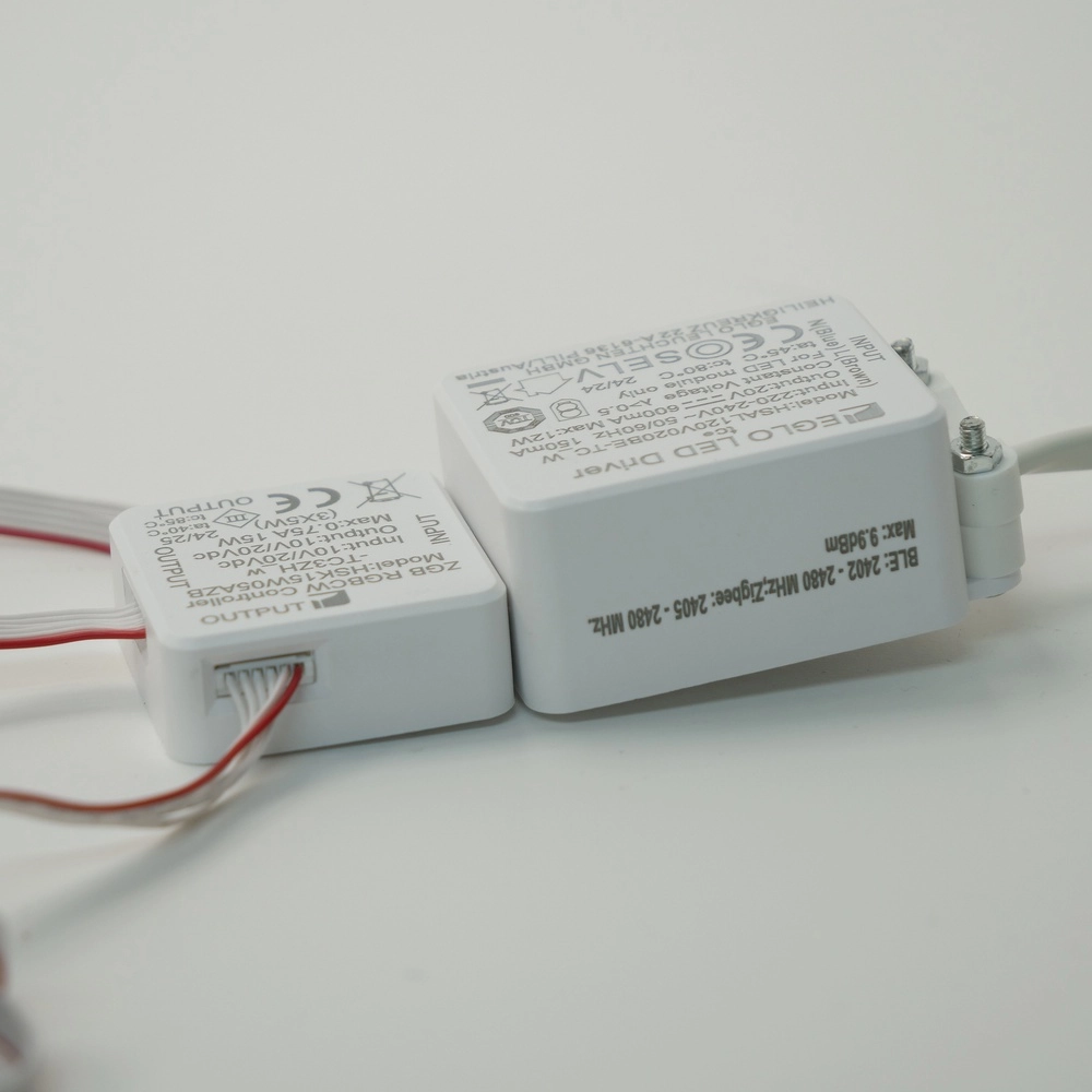 IP44 Einbauscheinwerfer Fueva 6-Z Zigbee – schwarz – Ø 8,8 cm Eglo 9008606330966