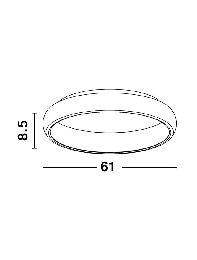 Deckenlampe Albi weiß Ø 61cm Lyora 5212017416971