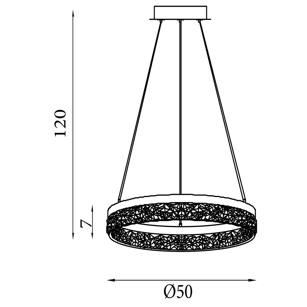 Pendelleuchte Madeleine Ø 50cm Searchlight 5053423301495