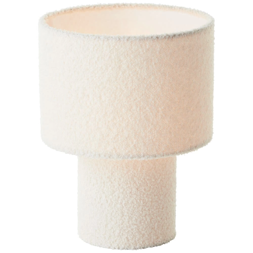 Cremefarbene Tischlampe Teddy Ø 23cm Brilliant 4004353447235