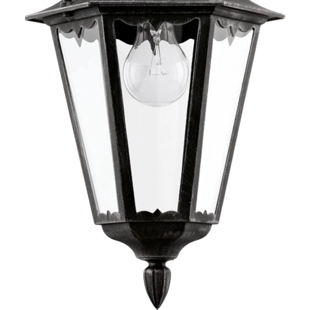 Außenlampe Navedo schwarz silber hängen Eglo 9002759934569