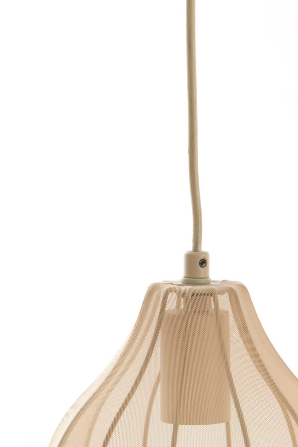 Cremefarbene Pendelleuchte Elati 5-flammig 100cm Light & Living 8717807702786