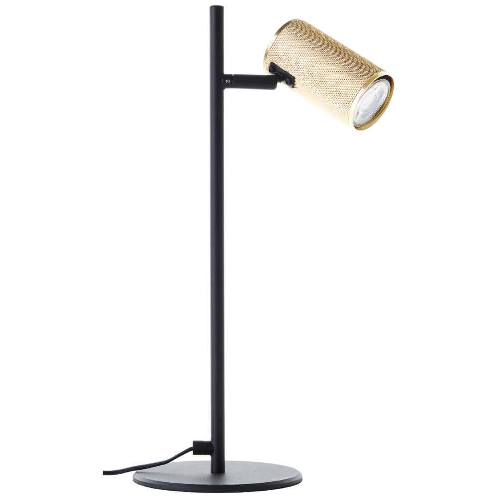 Schwarz mit goldener Tischlampe Marty Brilliant 4004353438349