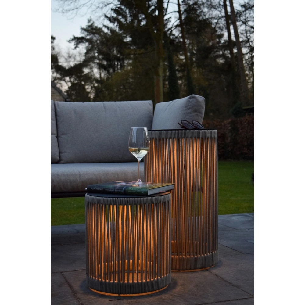 Wiederaufladbare Stehlampe Pingi taupe 36,5 x Ø 33,5 cm Lucide 5411212061478