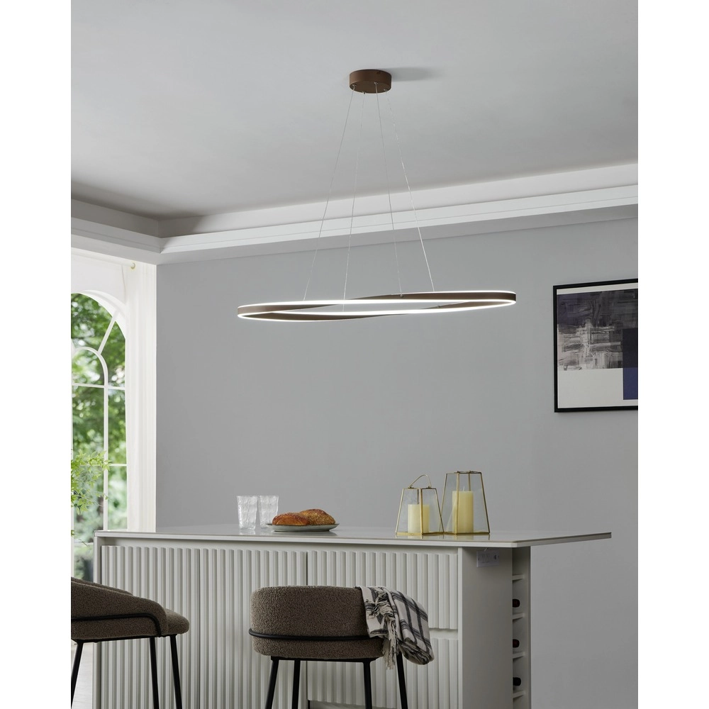 Design-Pendellampe Camerota Dunkelbronze-Oval Eglo 9008606391271