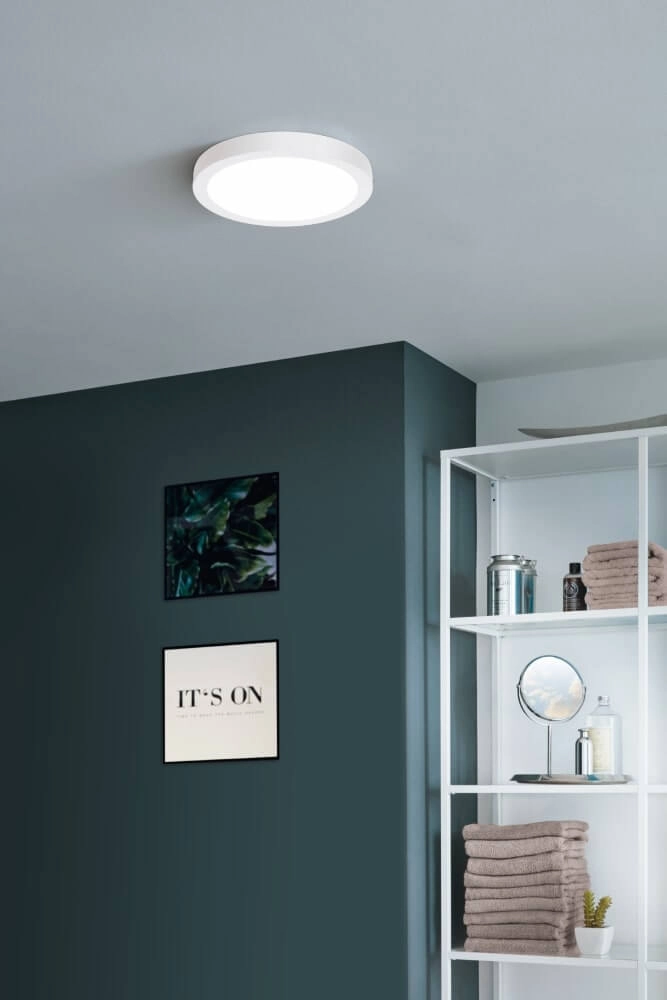 Deckenlampe Zigbee Fueva-Z Edelstahl – Ø 21,6 cm Eglo 9002759988449