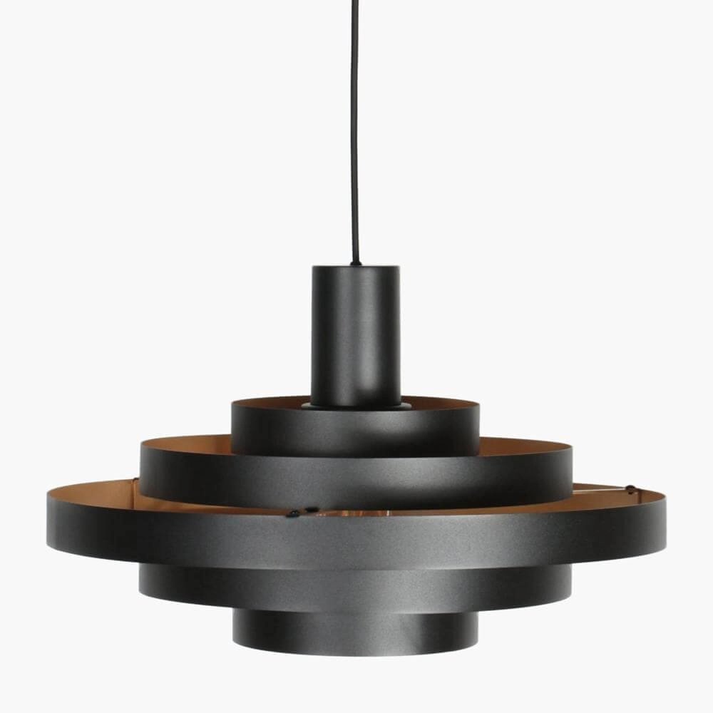 Design-Pendelleuchte Halo Cirque schwarz Ø 50cm Steinhauer 8712746178333