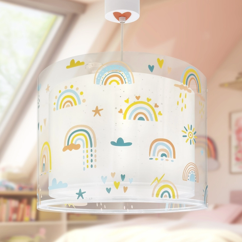 Pendelleuchte Rainbow rosa für Kinderzimmer Dalber 8420406002569