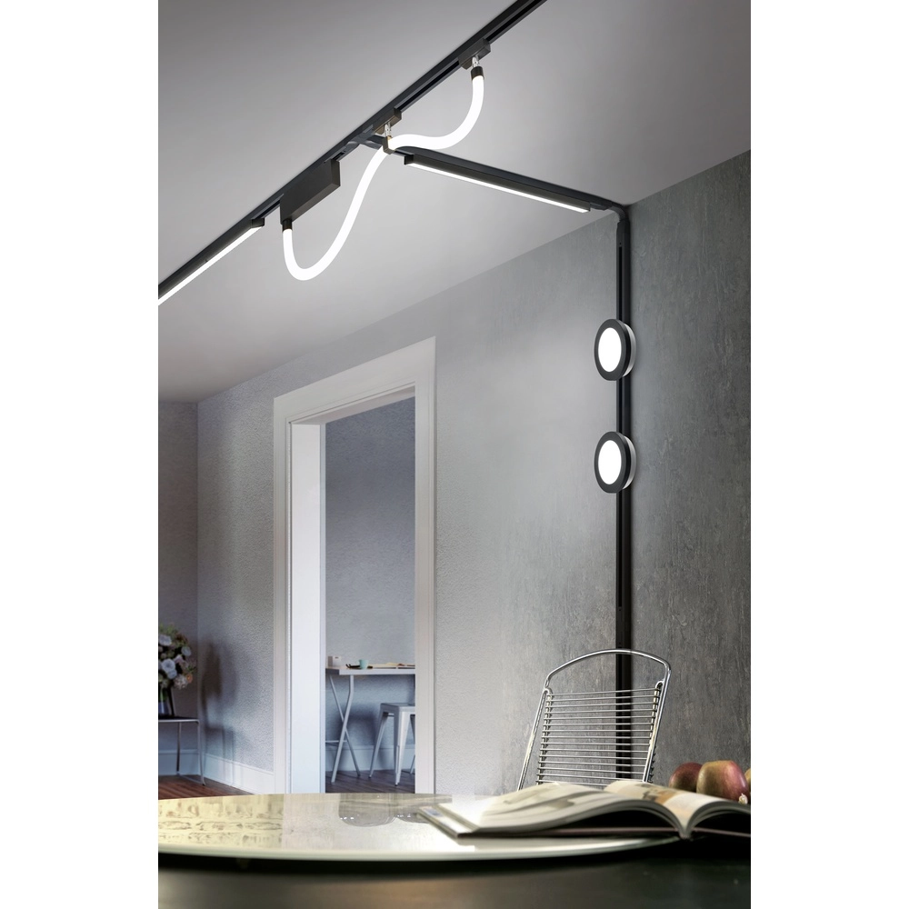 Schlauch für Schienenbeleuchtung Tube schwarz 92cm 2-phasig Trio 4017807667400