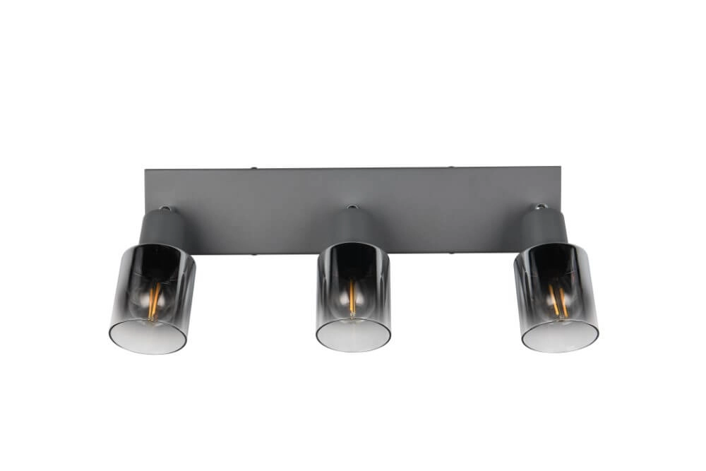 Deckenleuchte mit 3 Leuchten Cadiz Schwarz Trio 4017807615777