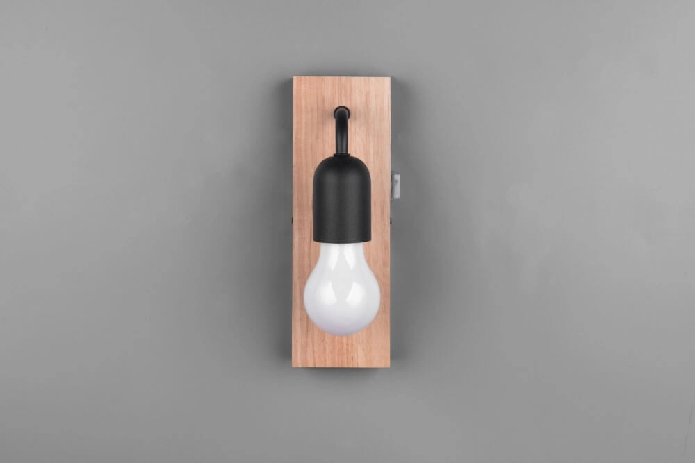 Ländliche Badezimmer-Wandleuchte Arturo 1x E27 Trio 4017807615678