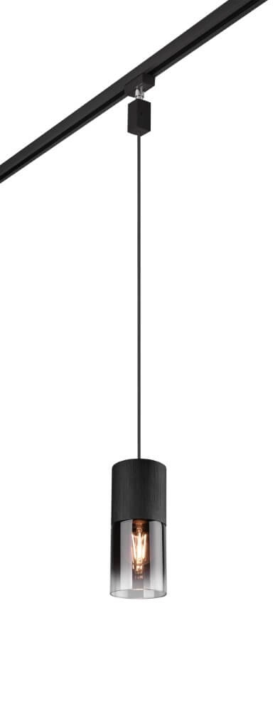 Hängelampe Duoline mit Rauchglas verlängert für Schiene Trio 4017807577518