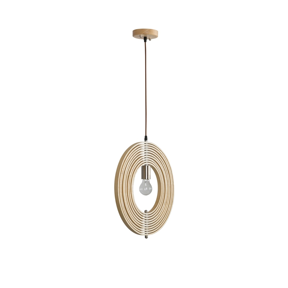 Moderne Pendelleuchte Asco Holz Ø 43cm Lyora 5212017424945