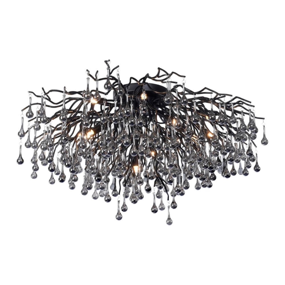 Kronleuchter Icicle schwarz 100cm Paul Neuhaus 4012248377581