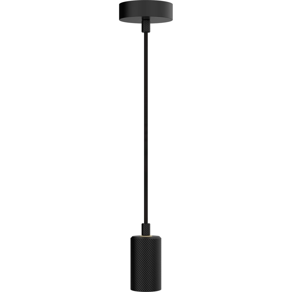 Schwarze Pendellampe Alix Wave 5M-Einzel