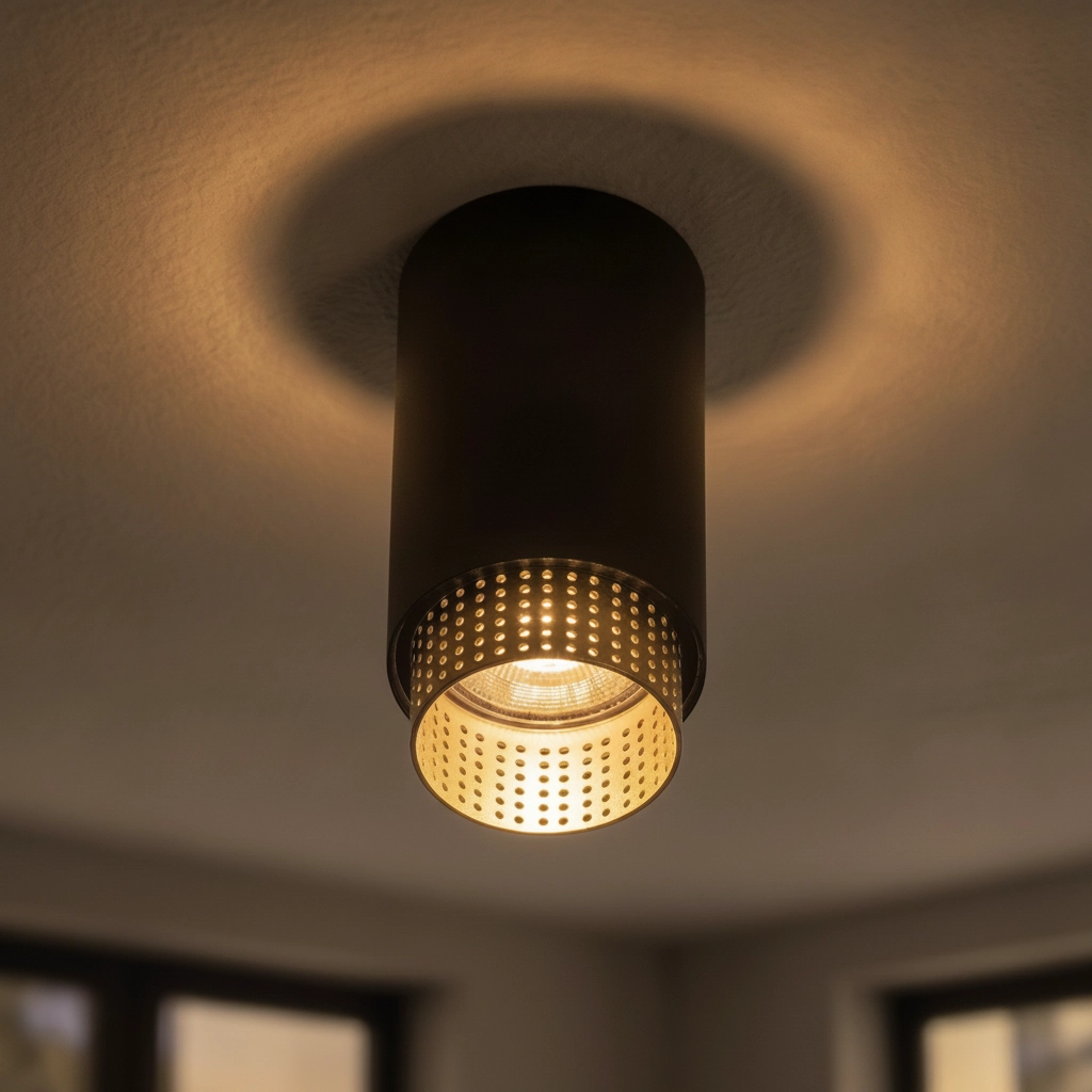 Deckenstrahler Nessi schwarz mit gold