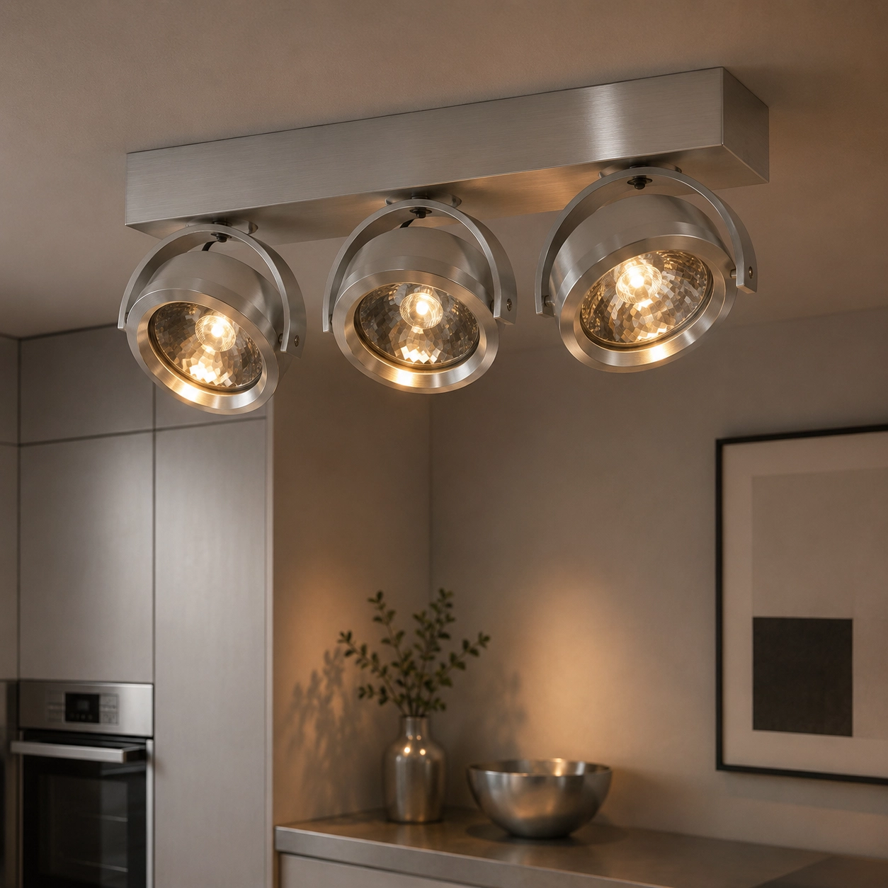 LED Spot Dutchess 3x13W - 2700K - 40cm Metallgrau
