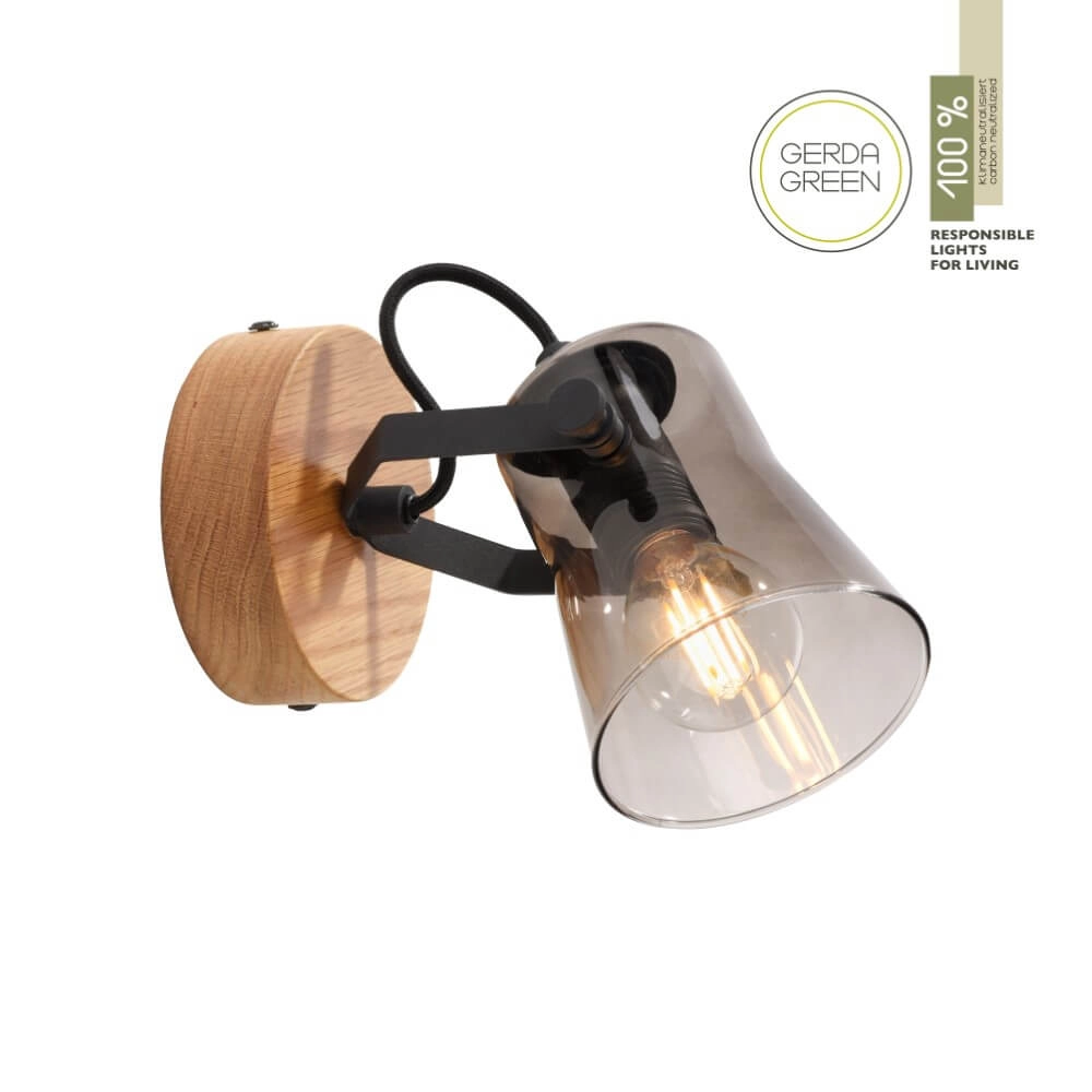 Wandleuchte Green Langstrom Holz Just Light 4043689994860