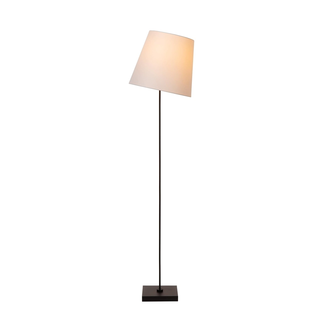Stehlampe Pendio Schwarz mit weißer Motorhaube Lucide 5411212194084