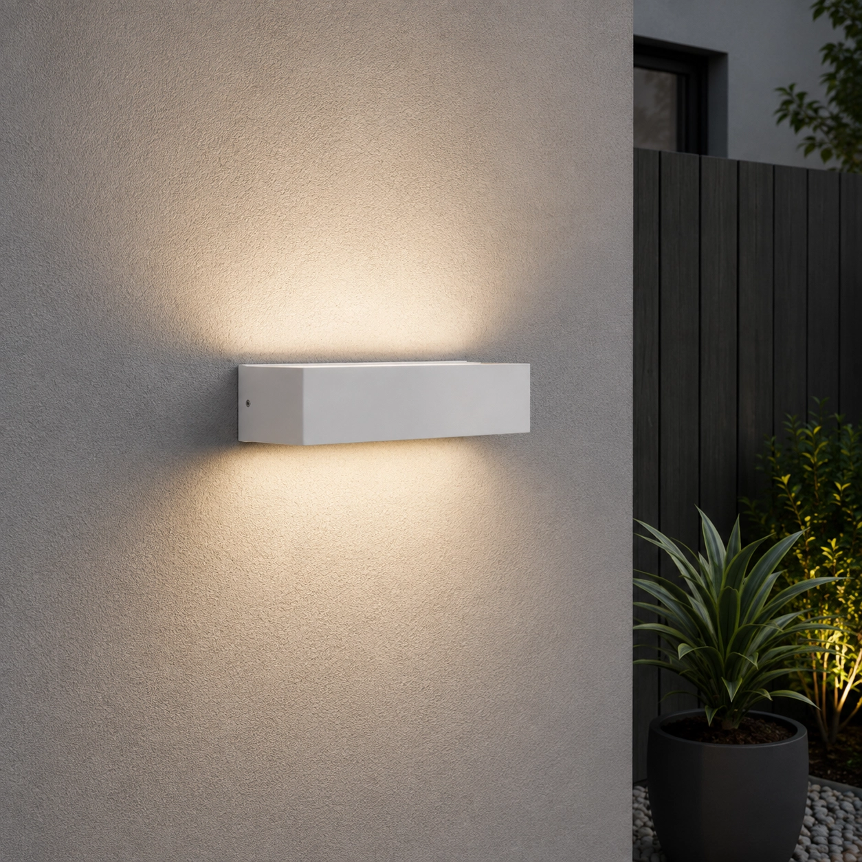 Elegante Wandlampe Lane weiß 22 cm – 21 W