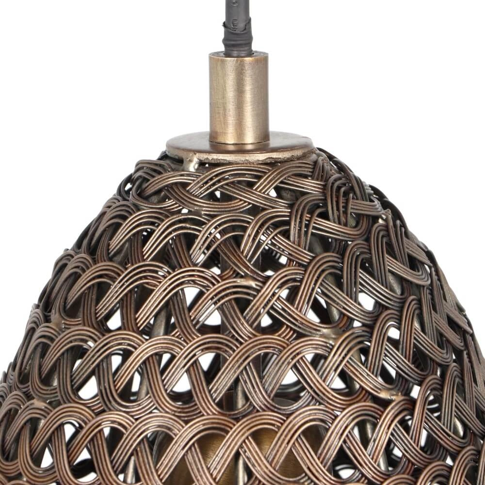Hängelampe aus Bronze Ziva Ø 23cm Trio 4017807617405