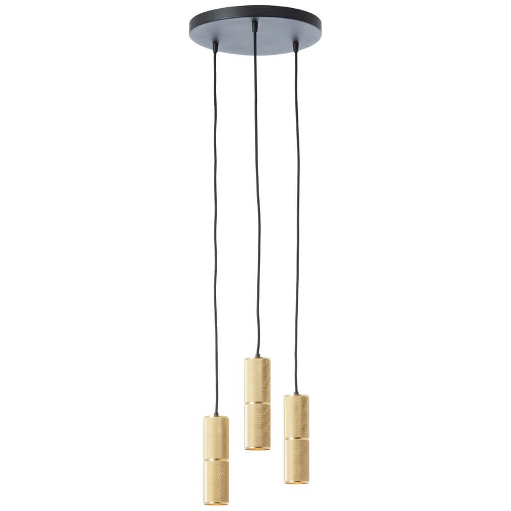 Hängelampe mit 3 Leuchten Marty Ø 30cm gold