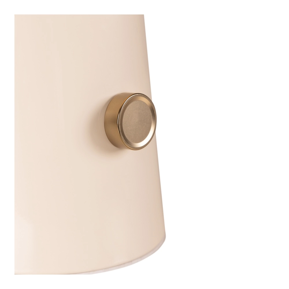 Tischlampe Barone Creme 38 cm Lucide Vibes 5411212650108