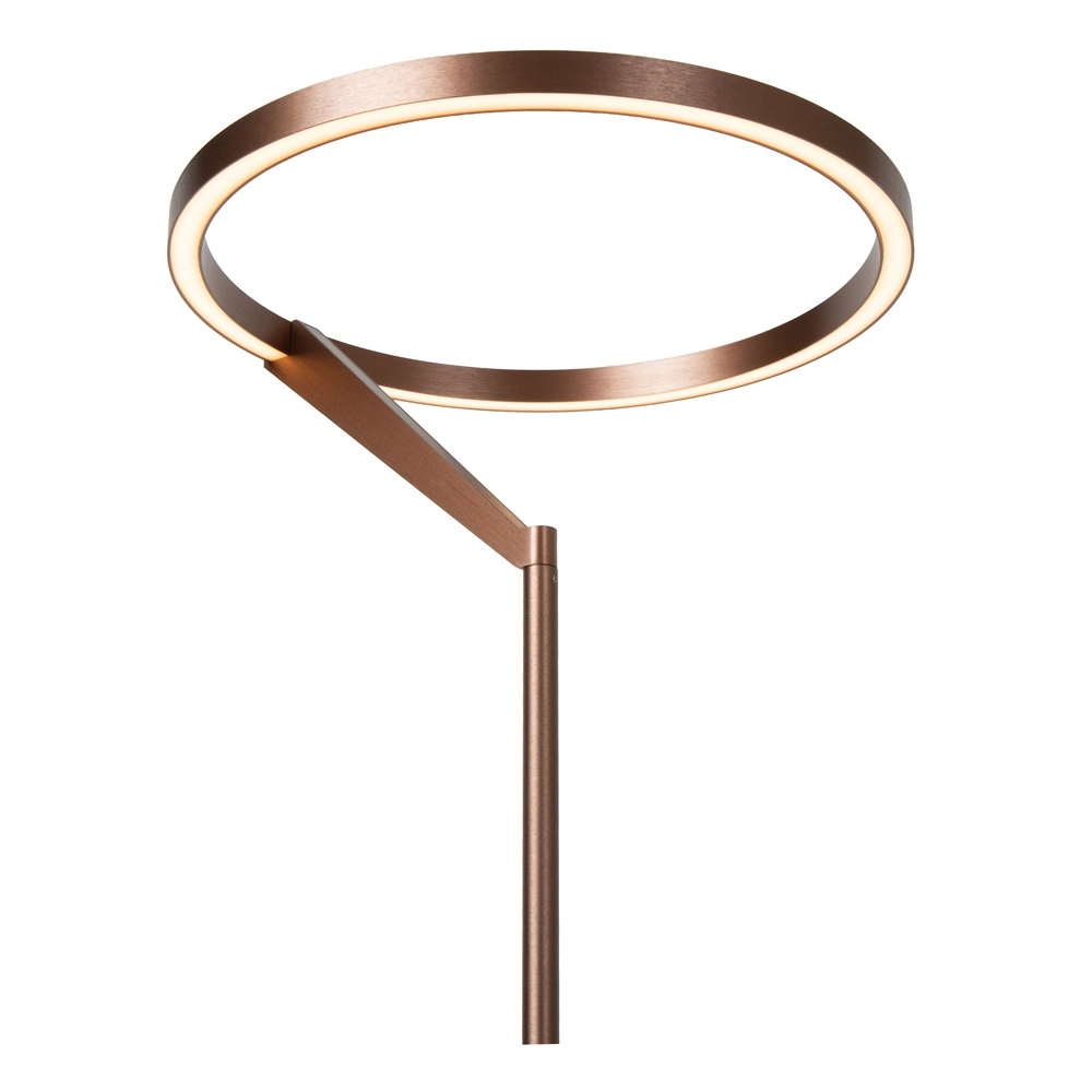 Elegante Stehlampe mit Leselampe Applause Gebürstetes Kupfer – LED Premium by Lucide 5411212221872