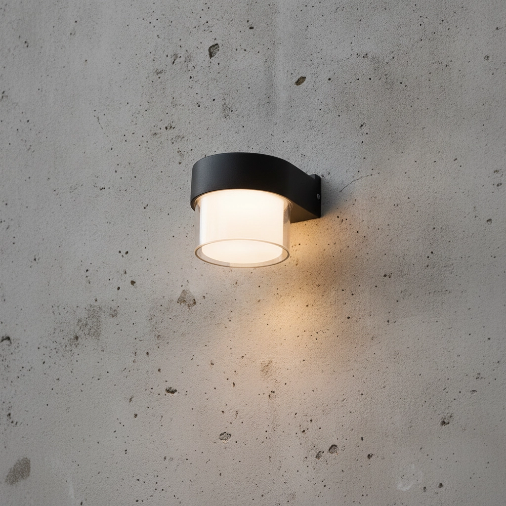 Design-Wandleuchte Darf Single Schwarz