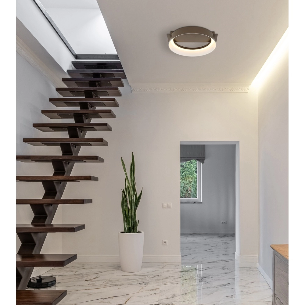 Elegante Deckenlampe Syrakus Kaffeebraun Globo 9007371570089