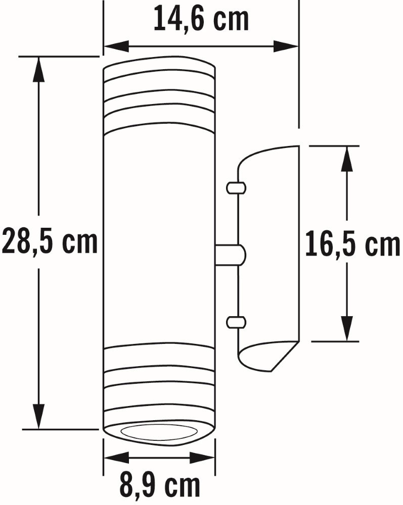 Wandspot Modena Up - Down 2-leichter 28 cm weiß KonstSmide 7318307516258