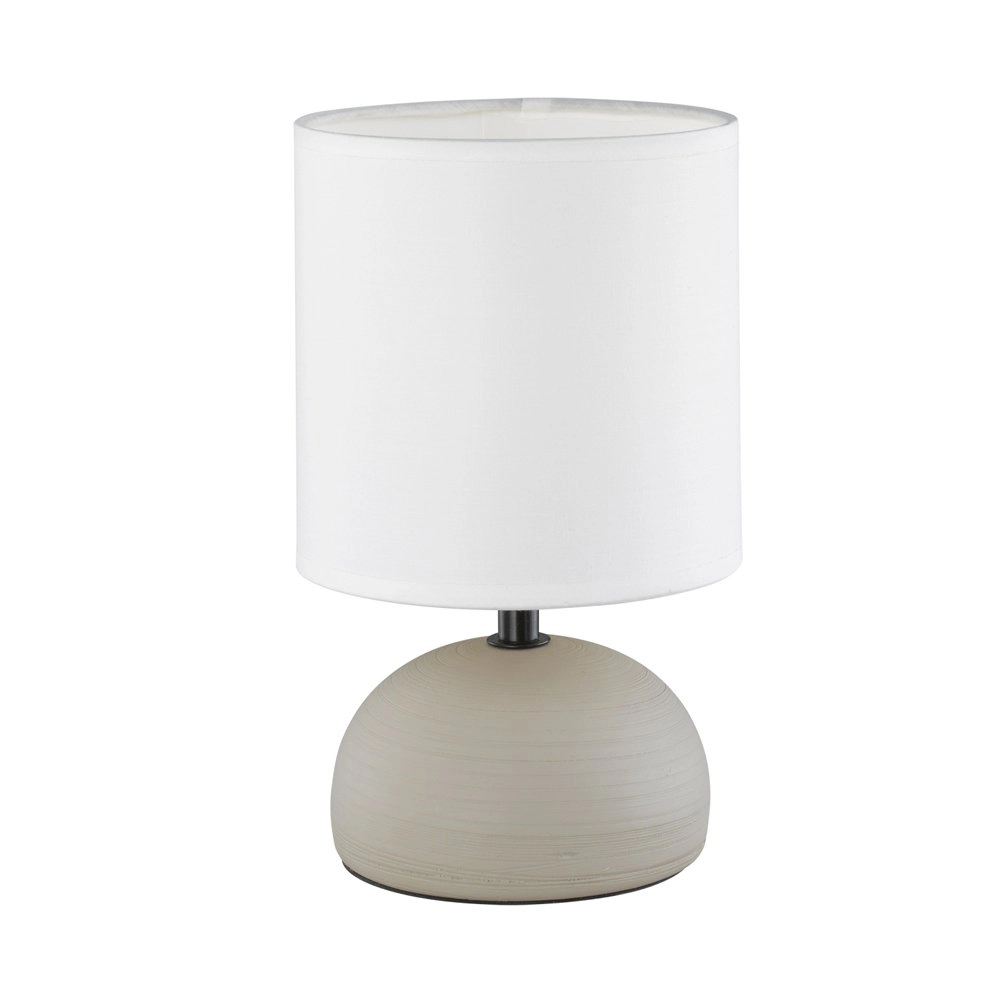 Tischlampe Luci 23cm Cappuccino mit Weiß
