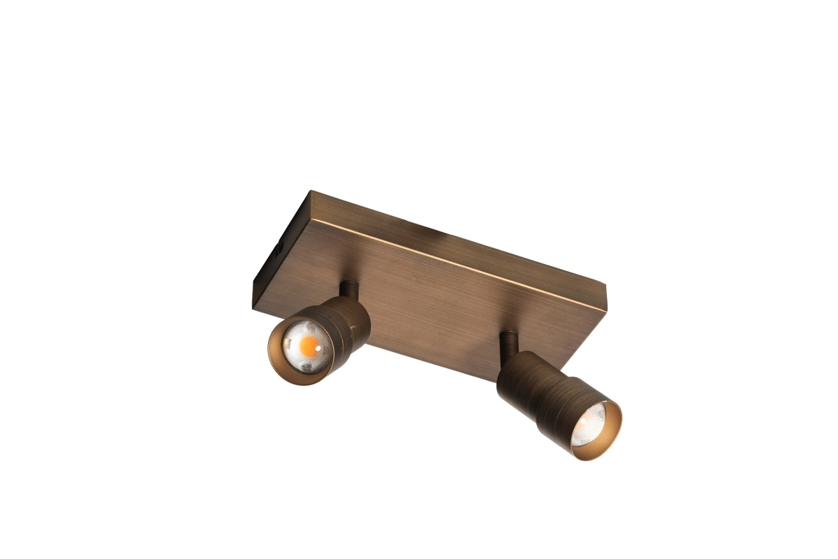 Doppelter flächenmontierter Scheinwerfer Liam LED – Bronze ETH 8720195311614