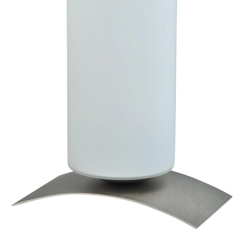 Tischlampe Oblica Round 29 cm metallic-grau Masterlight 8718121013213