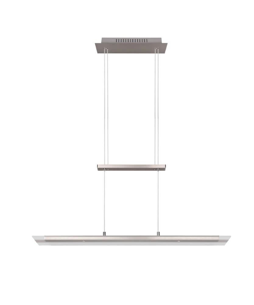 Hängelampe aus Glas Milos Nickel Trio 4017807588262