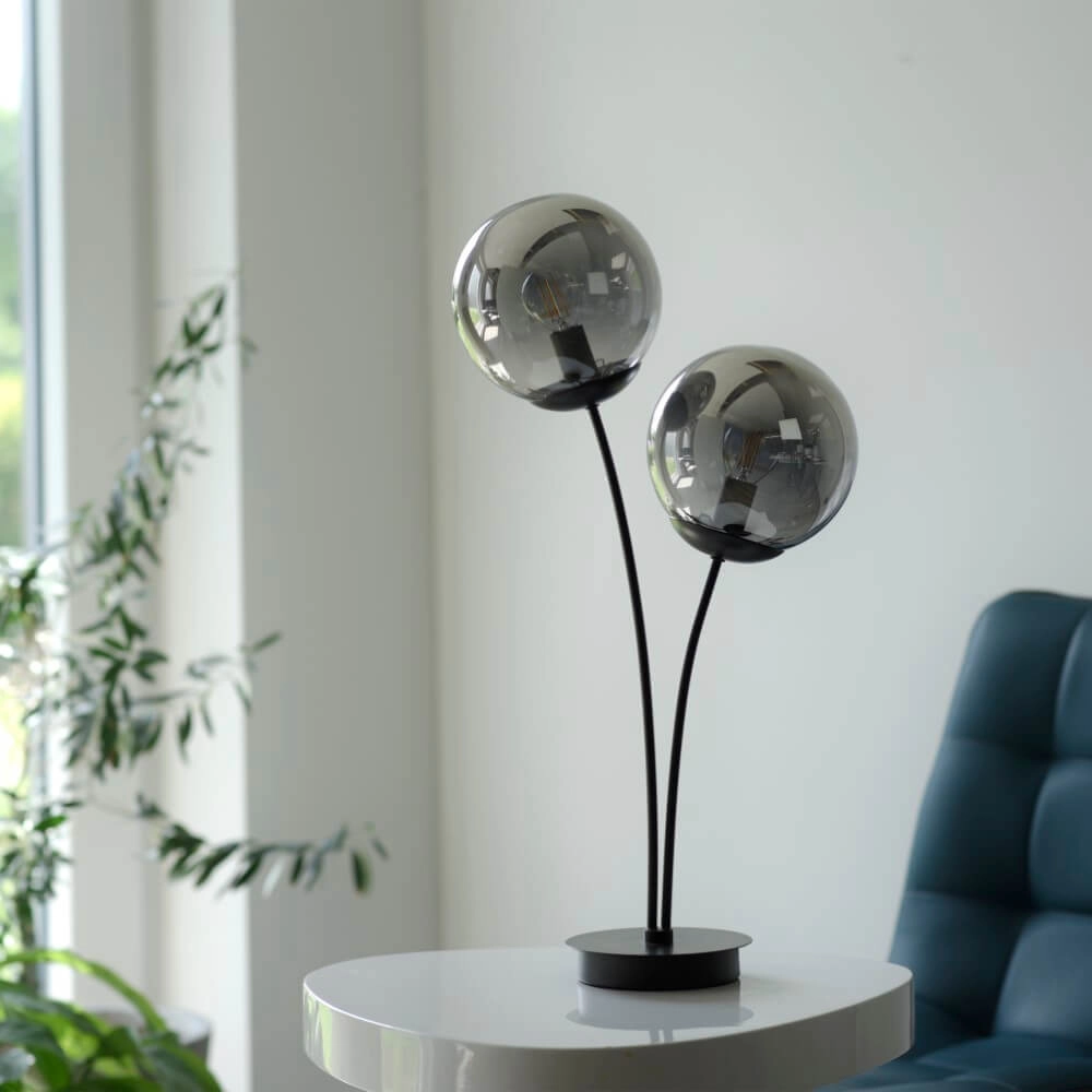 Tischlampe Big Widow Schwarz Just Light 4043689988401