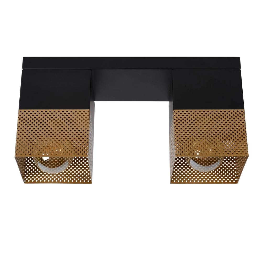 Design-Deckenlampe Renate Schwarz mit Gold