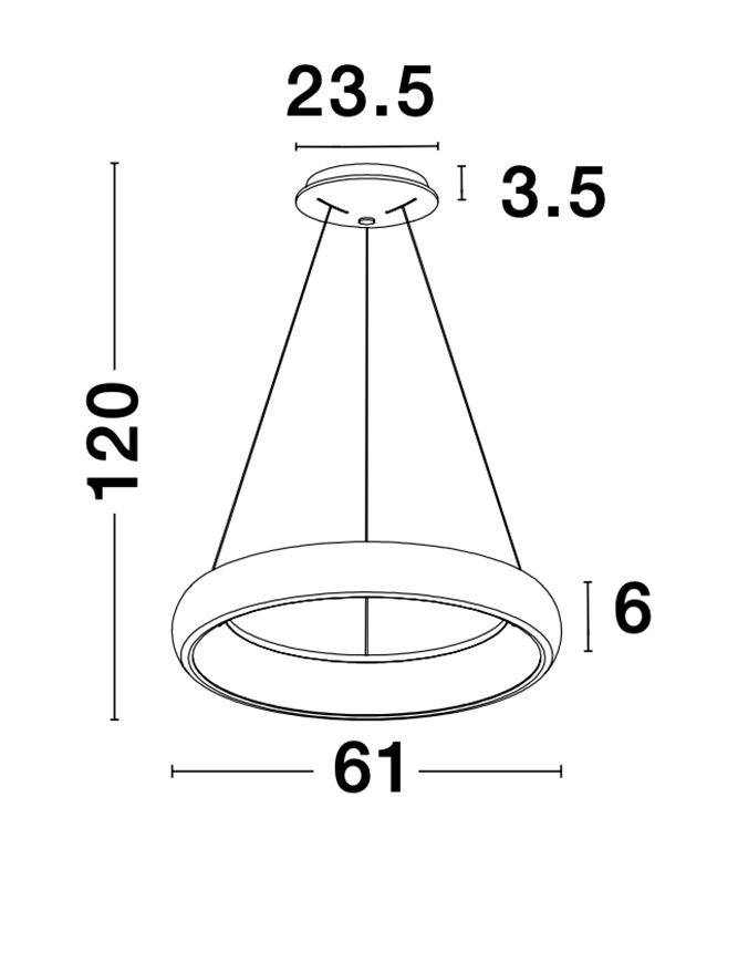 Design-Pendelleuchte Albi weiß Ø 61cm Lyora 5212017416902