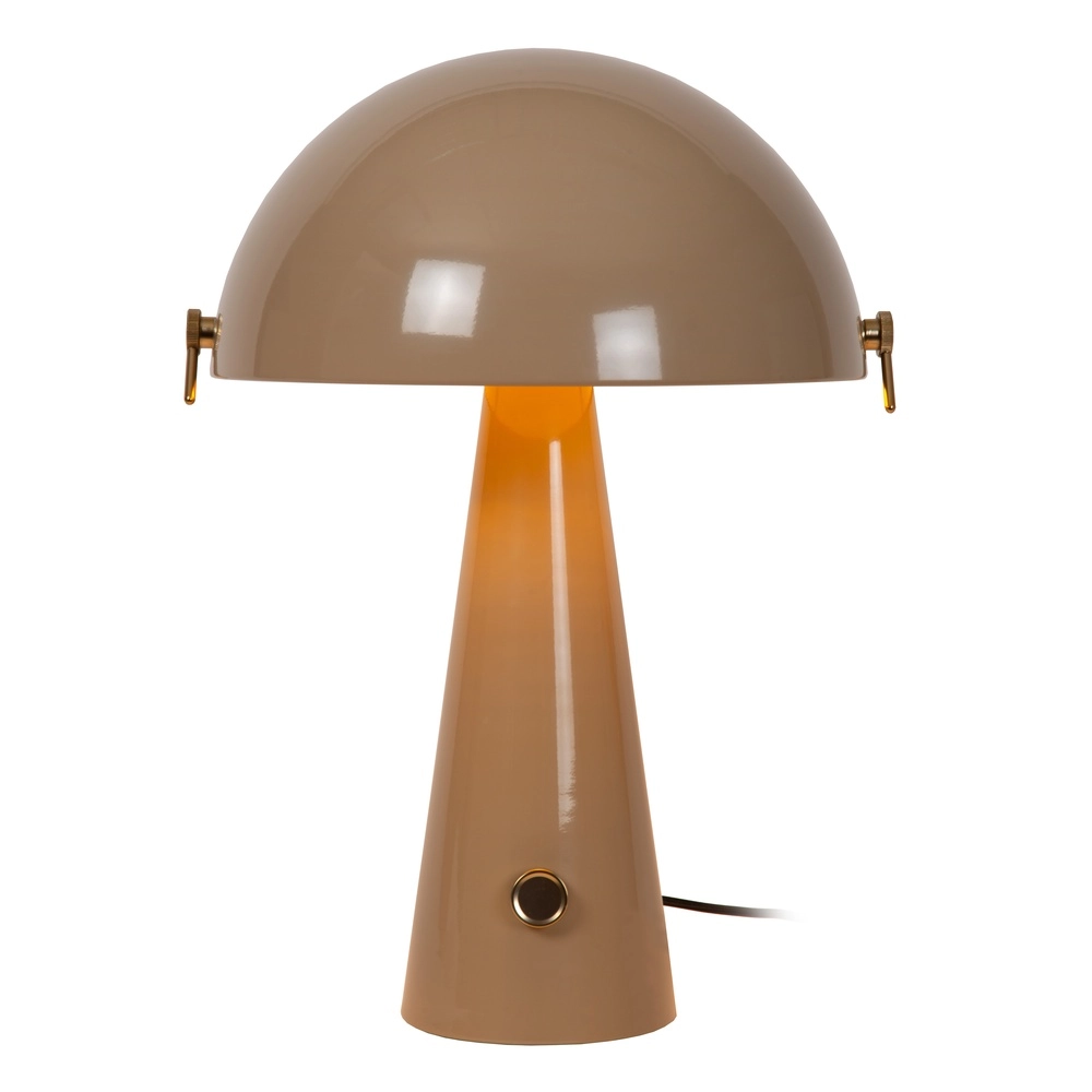 Tischlampe Barone taupe Ø 38cm Lucide Vibes 5411212650115