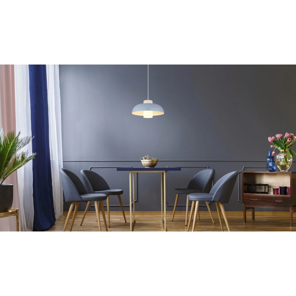 Moderne Pendellampe Lowe blaue Ø 38cm Globo 9007371518166