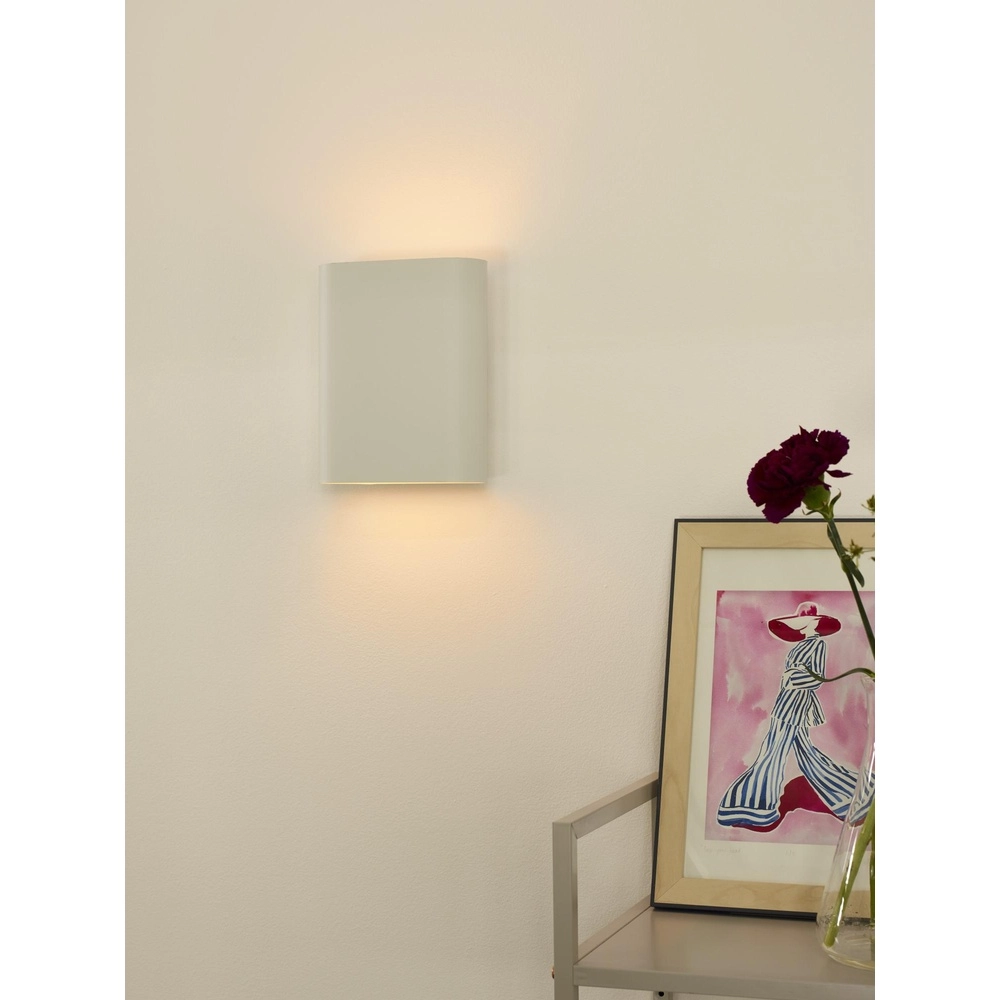 Design-Wandspot Ovalis Weiß
