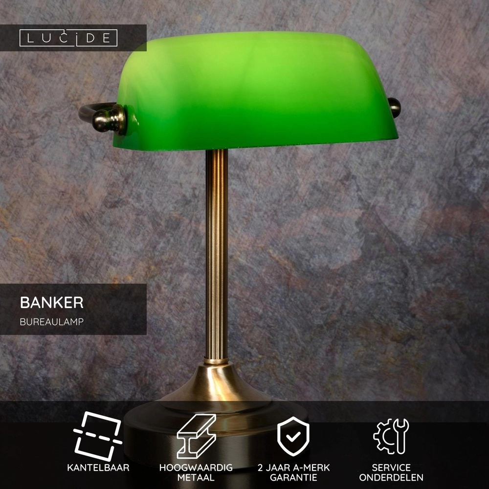 Schreibtischlampe Banker Bronze Lucide 5411212174031
