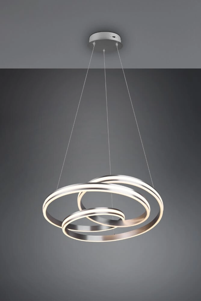 Pendelleuchte Nuria 60cm Edelstahl Trio 4017807505221