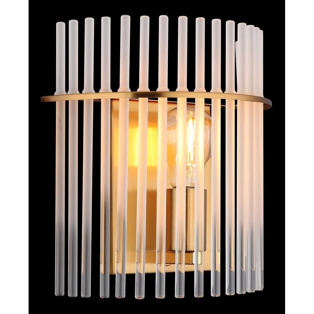 Goldene Wandleuchte Gorley mit Glas Globo 9007371471768